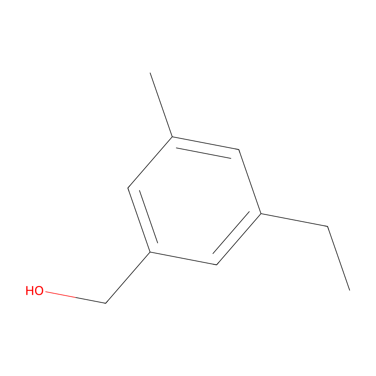 (3-Ethyl-5-methylphenyl)methanol molecular structure, CAS 244080-18-0