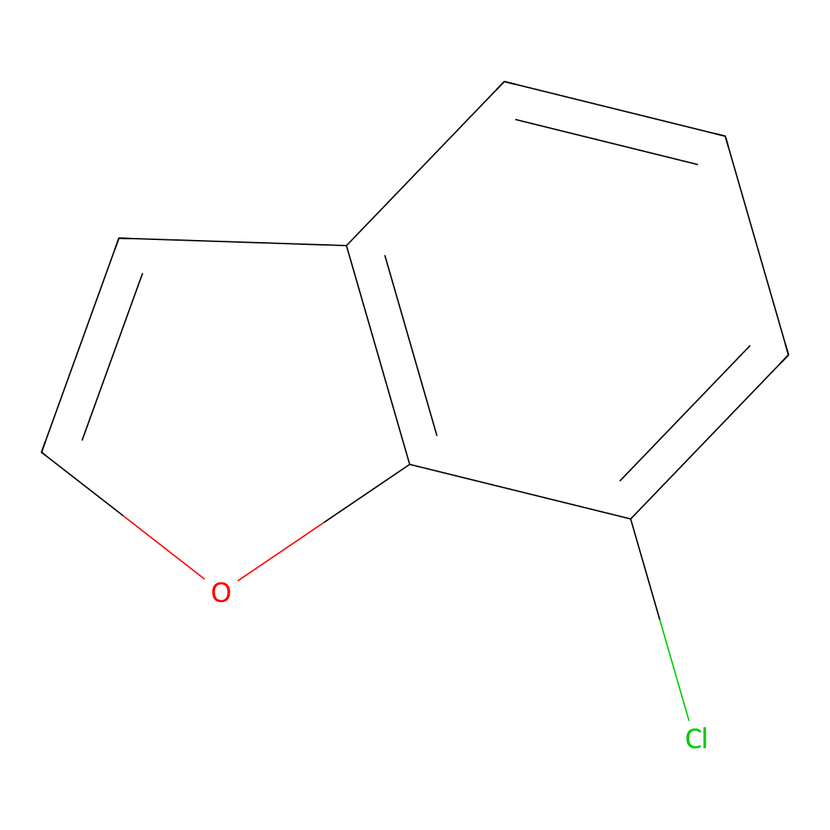 7-Chlorobenzofuran molecular structure, CAS 24410-55-7