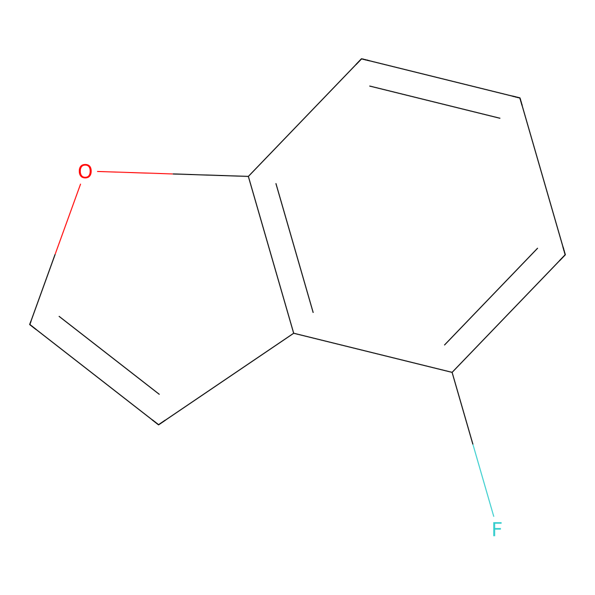 4-Fluorobenzofuran molecular structure, CAS 24410-58-0