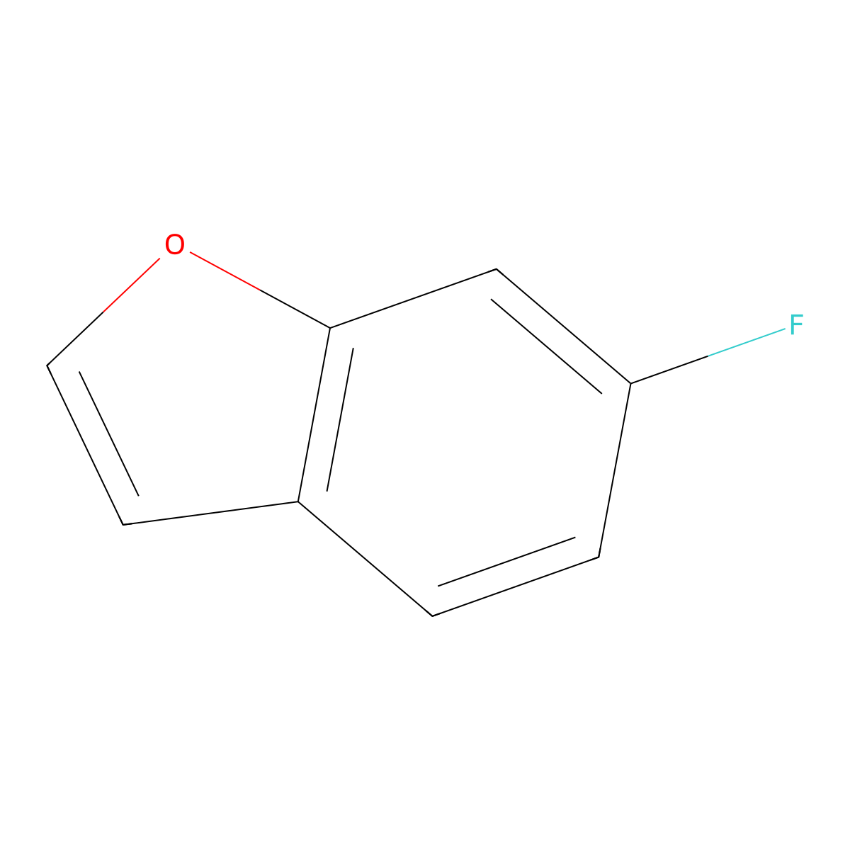 6-Fluorobenzofuran molecular structure, CAS 24410-60-4