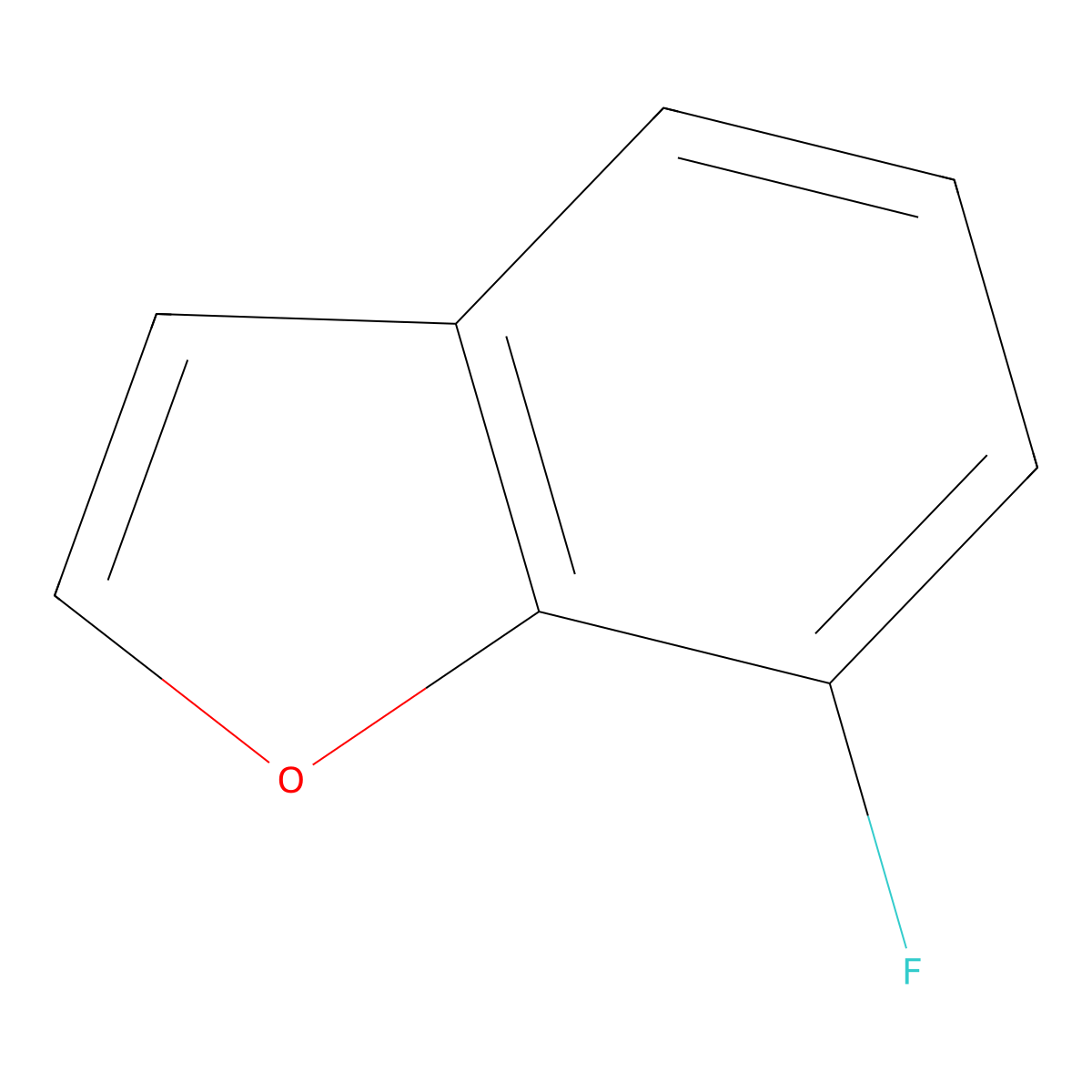 7-Fluorobenzofuran molecular structure, CAS 24410-61-5