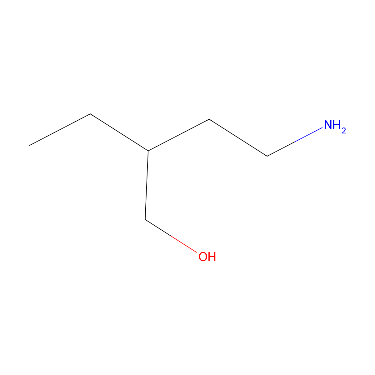 4-Amino-2-ethylbutan-1-ol molecular structure, CAS 244107-39-9