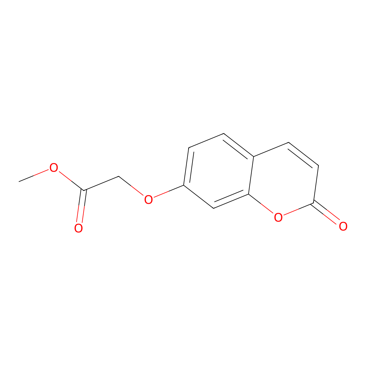 Methyl ((2-oxo-2H-chromen-7-yl)oxy)acetate molecular structure, CAS 24416-76-0