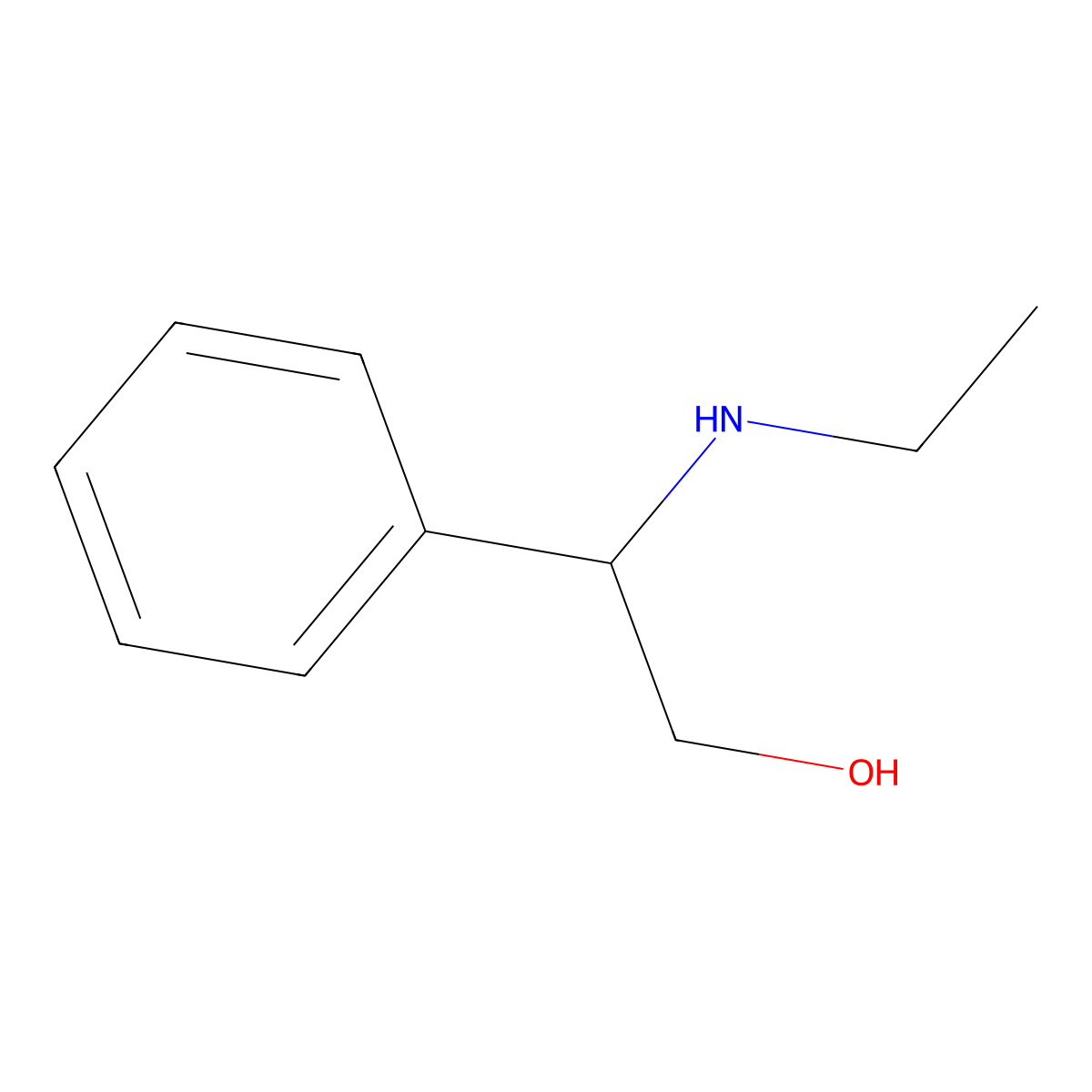 2-(Ethylamino)-2-phenylethan-1-ol molecular structure, CAS 24417-07-0