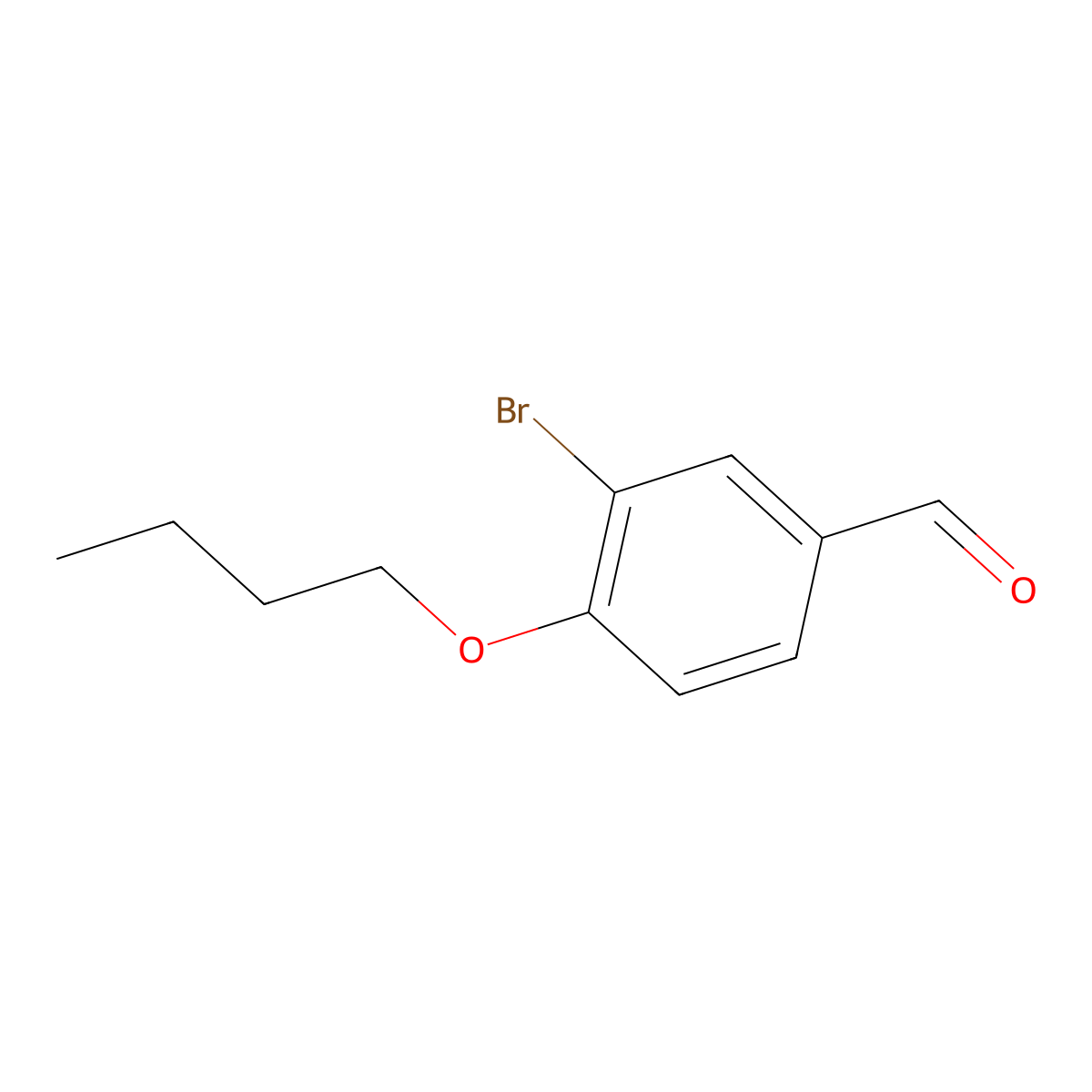 3-Bromo-4-butoxybenzaldehyde molecular structure, CAS 244184-59-6