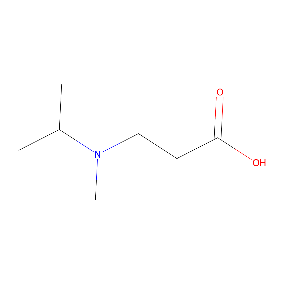 3-(Isopropyl(methyl)amino)propanoic acid molecular structure, CAS 244190-31-6