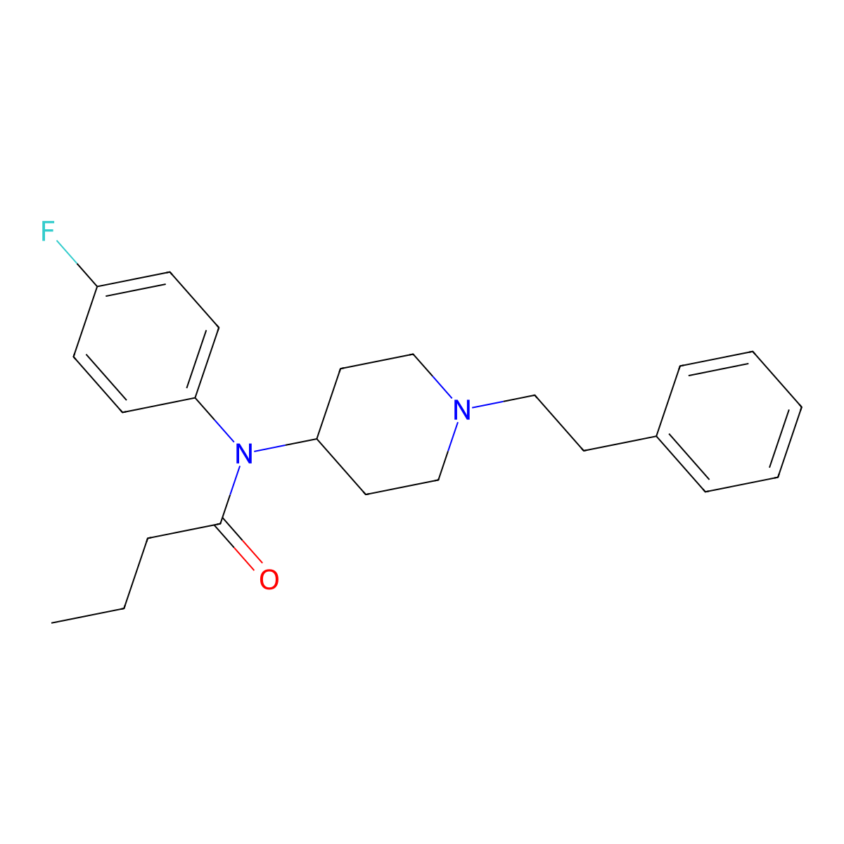 4-Fluorobutyrfentanyl molecular structure, CAS 244195-31-1