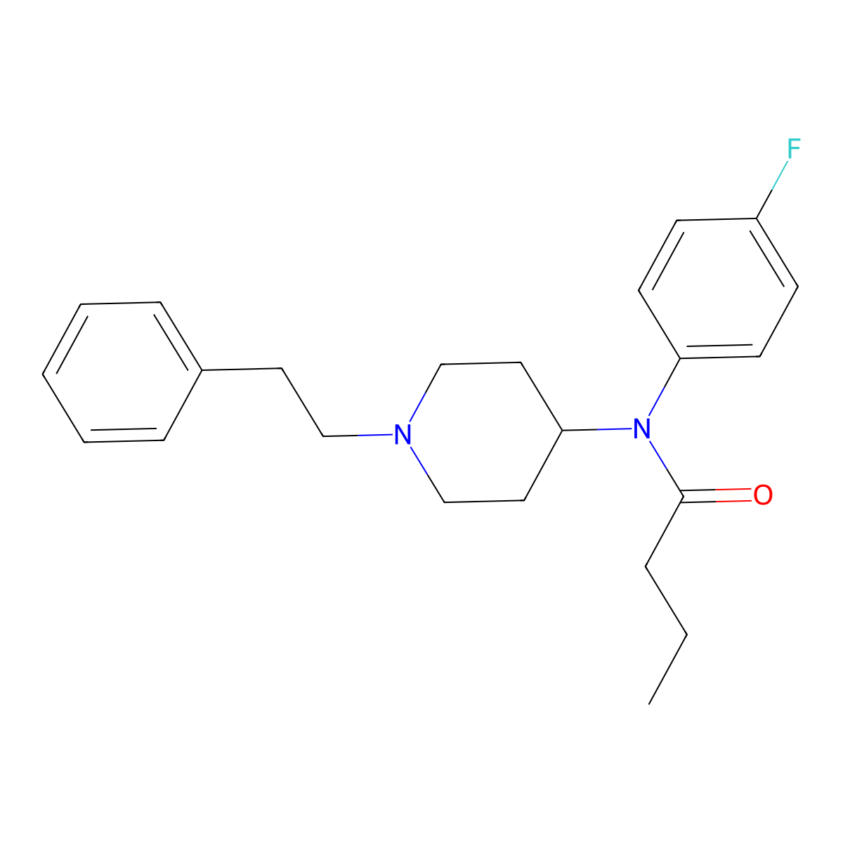 4-Fluorobutyrfentanyl molecular structure, CAS 244195-31-1