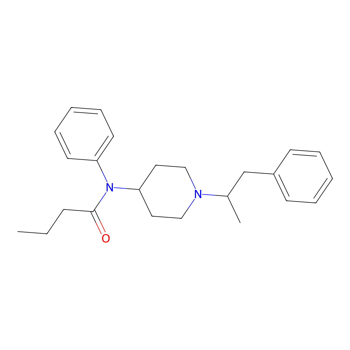 alpha-Methyl butanoyl fentanyl molecular structure, CAS 244195-36-6