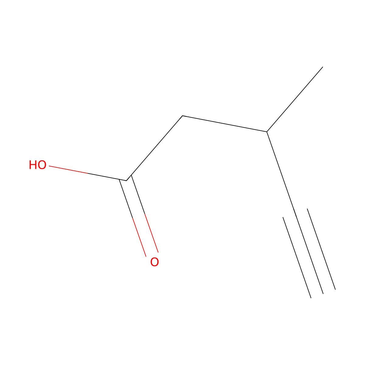 3-Methylpent-4-ynoic acid molecular structure, CAS 244211-89-0