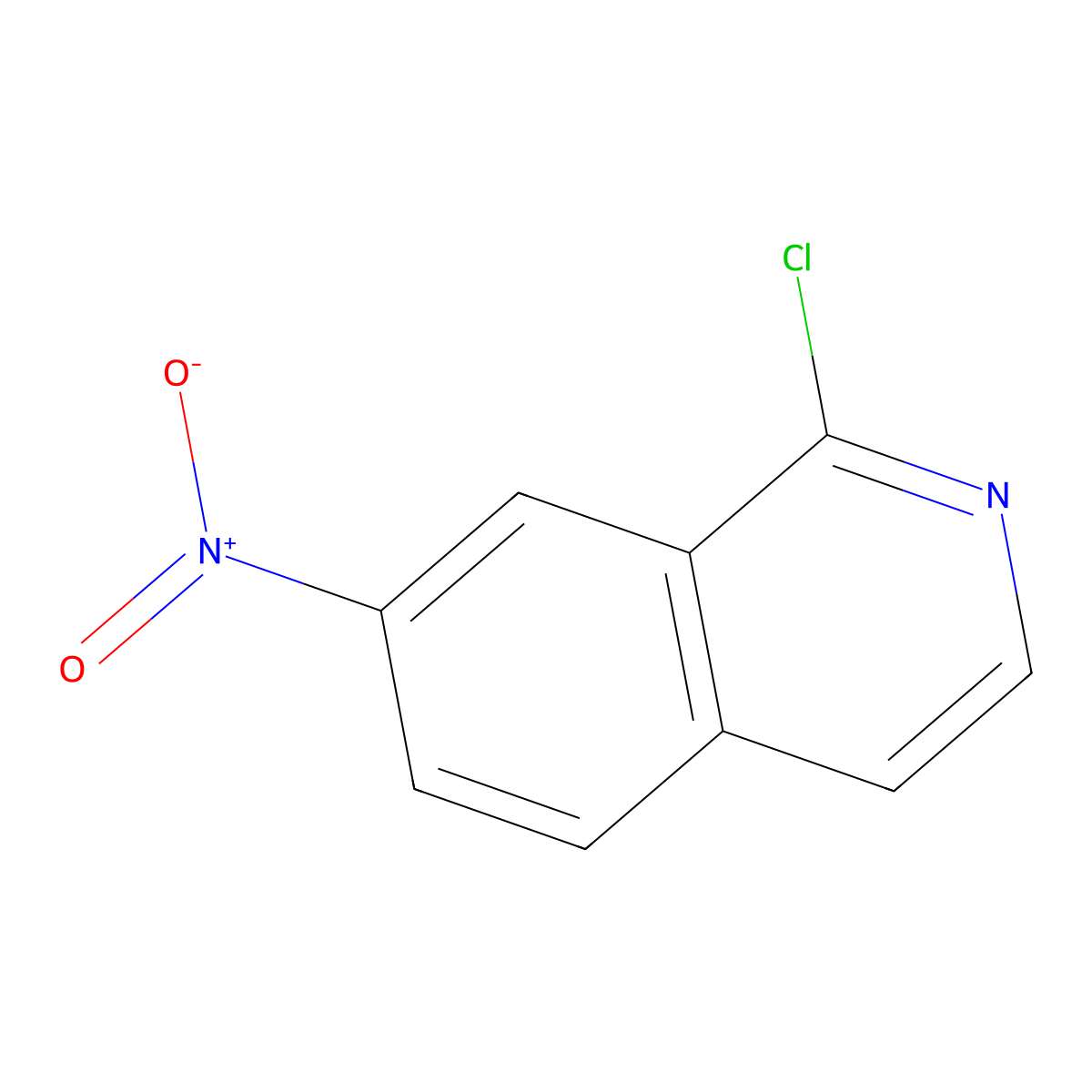 1-Chloro-7-nitroisoquinoline molecular structure, CAS 244219-94-1