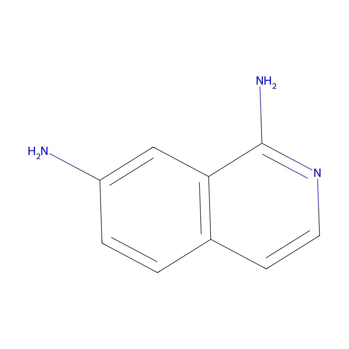 Isoquinoline-1,7-diamine molecular structure, CAS 244219-96-3