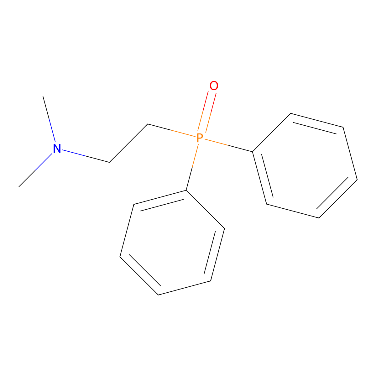 Ethanamine, 2-(diphenylphosphinyl)-n,n-dimethyl- molecular structure, CAS 24422-55-7