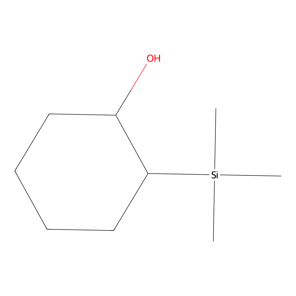 2-(Trimethylsilyl)cyclohexanol molecular structure, CAS 24422-87-5