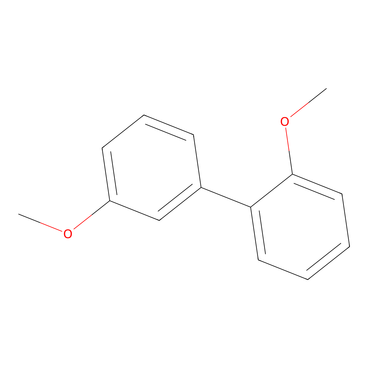 1,1'-Biphenyl, 2,3'-dimethoxy- molecular structure, CAS 24423-09-4