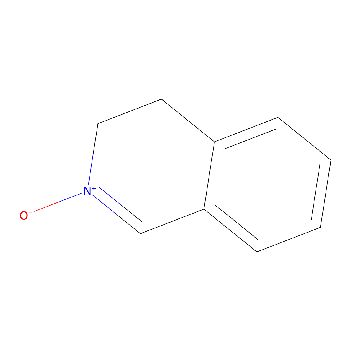 Isoquinoline, 3,4-dihydro-, 2-oxide molecular structure, CAS 24423-87-8