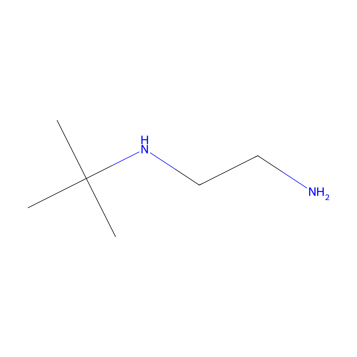(2-Aminoethyl)(tert-butyl)amine molecular structure, CAS 24424-63-3