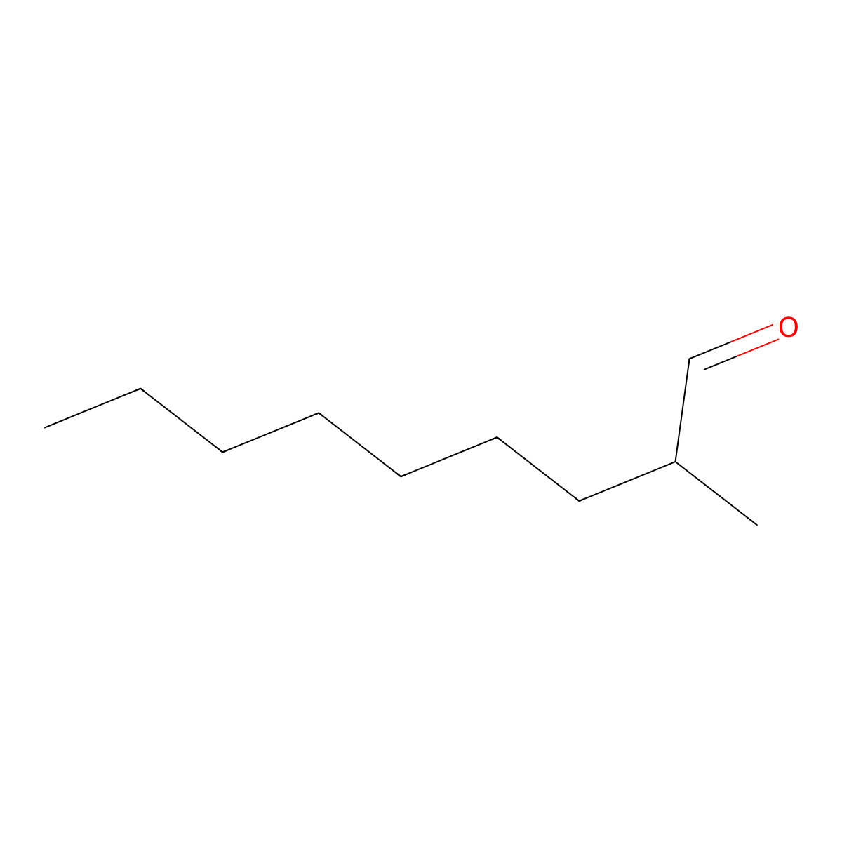 2-Methylnonanal molecular structure, CAS 24424-67-7