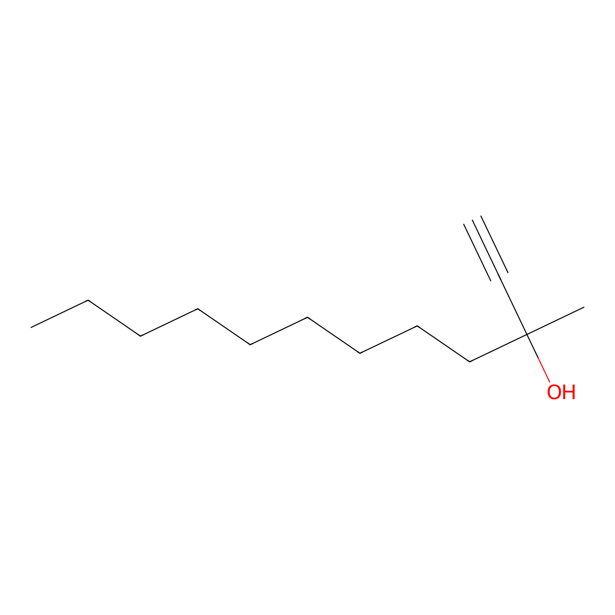 3-Methyldodec-1-yn-3-ol molecular structure, CAS 24424-78-0