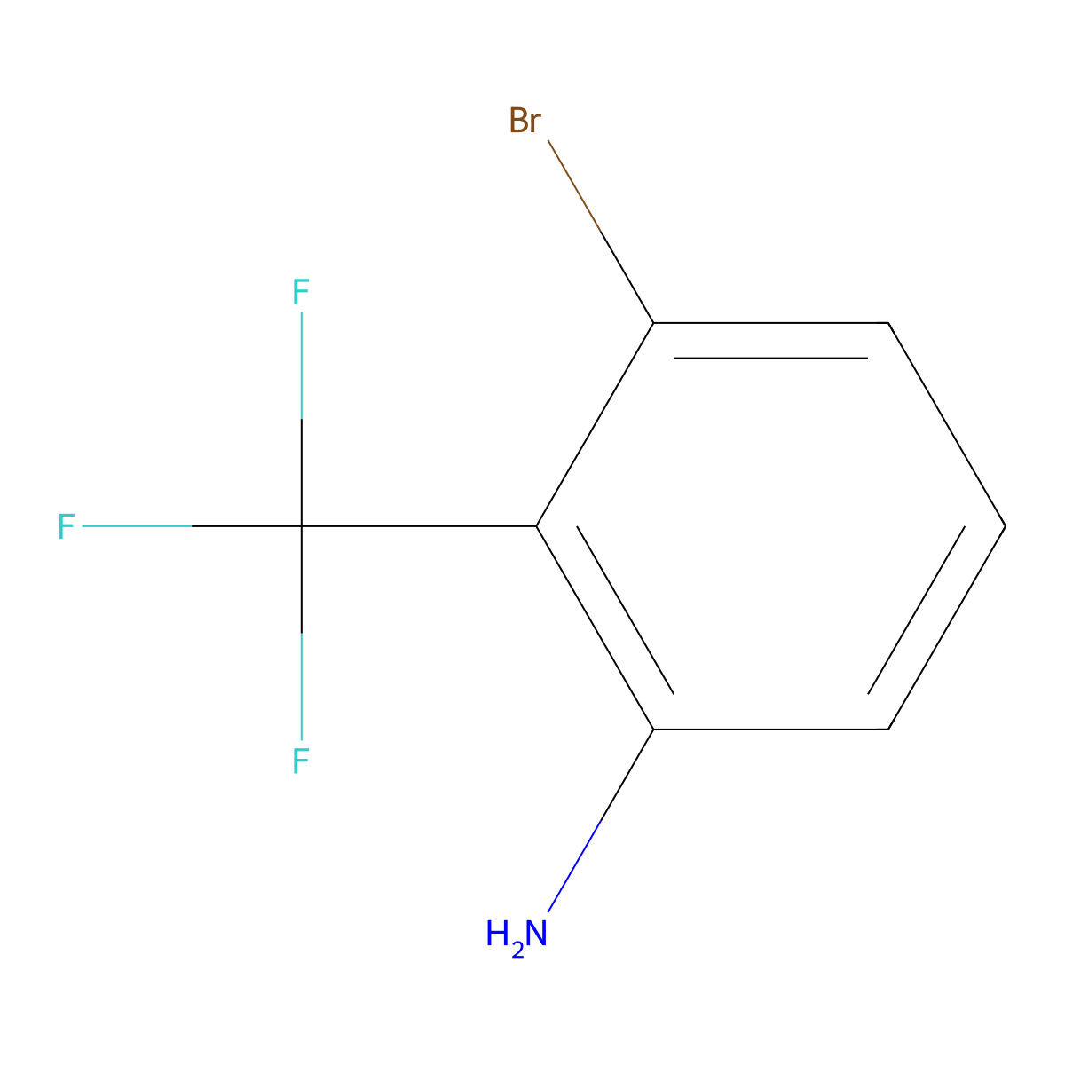 3-Bromo-2-(trifluoromethyl)aniline molecular structure, CAS 244246-71-7