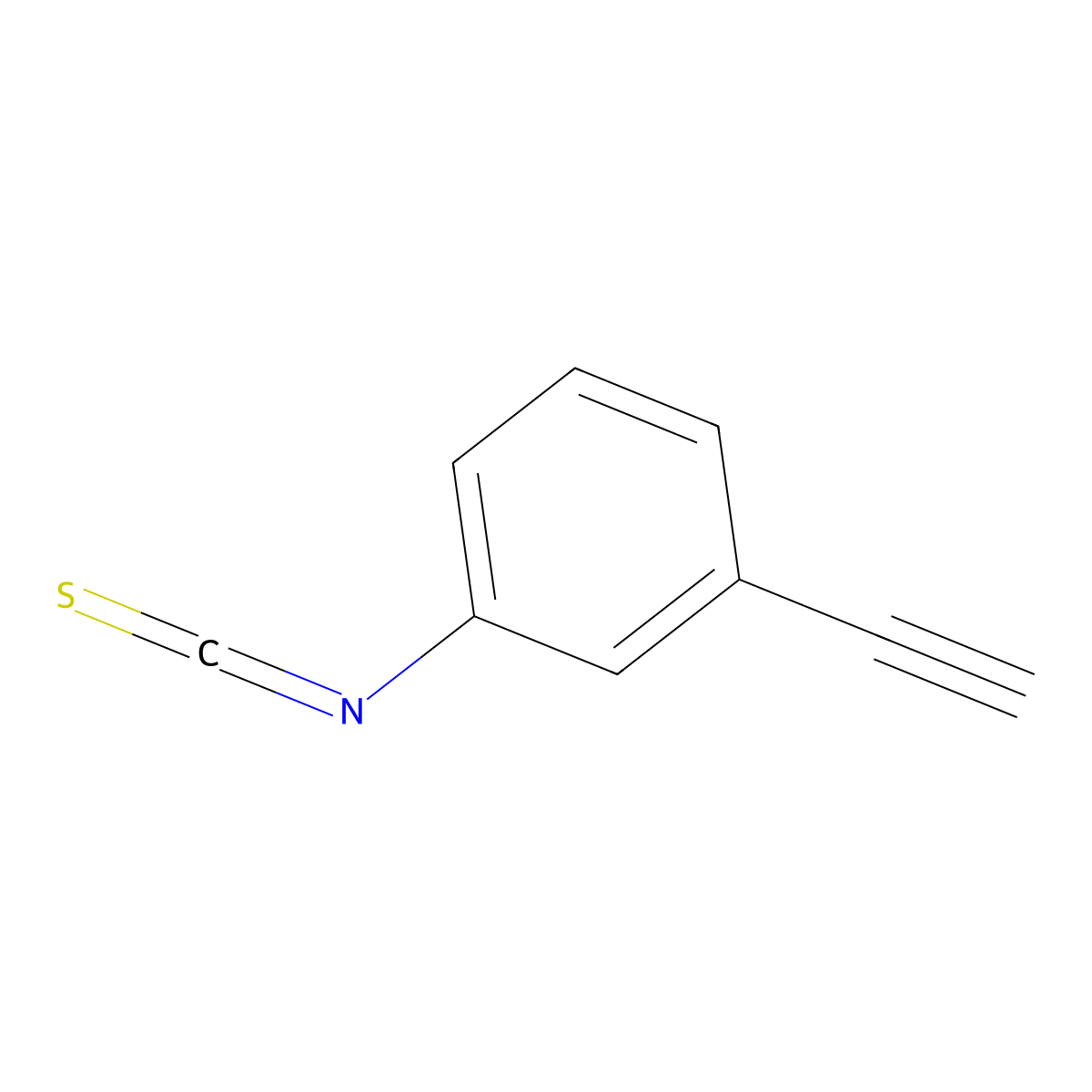 1-Ethynyl-3-isothiocyanatobenzene molecular structure, CAS 244246-95-5