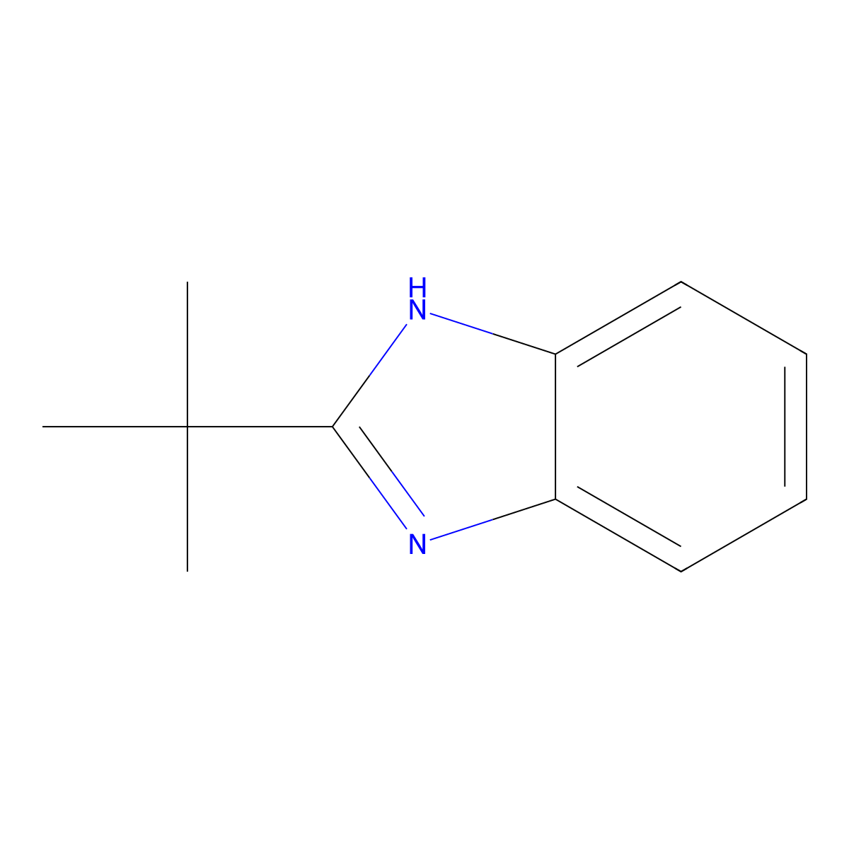 2-tert-Butylbenzimidazole molecular structure, CAS 24425-13-6