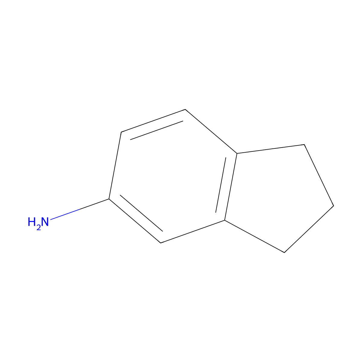 Indan-5-amine molecular structure, CAS 24425-40-9
