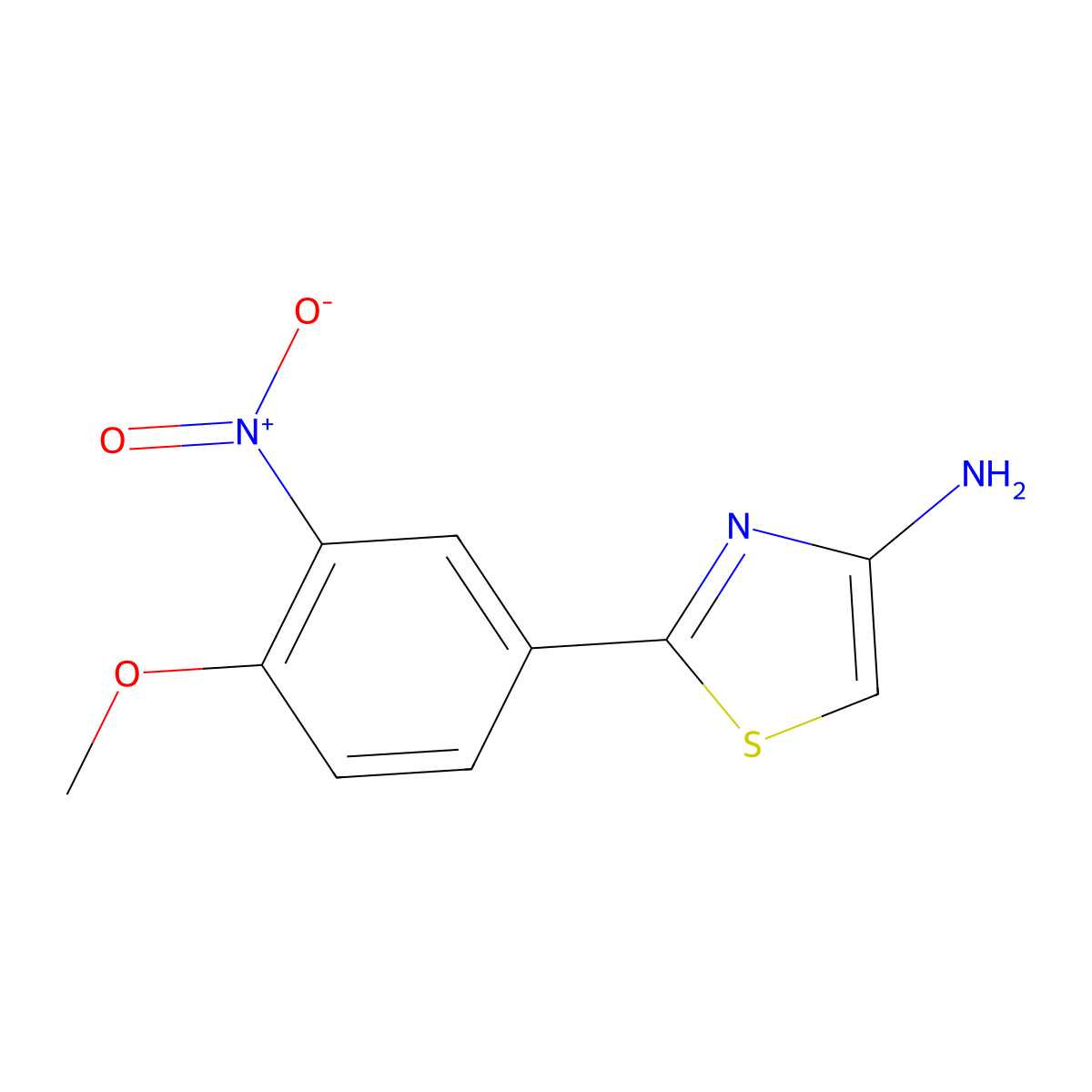 2-(4-Methoxy-3-nitrophenyl)thiazol-4-amine molecular structure, CAS 2442597-50-2