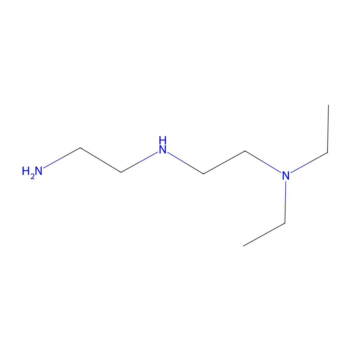 N'-(2-Diethylaminoethyl)ethane-1,2-diamine molecular structure, CAS 24426-16-2