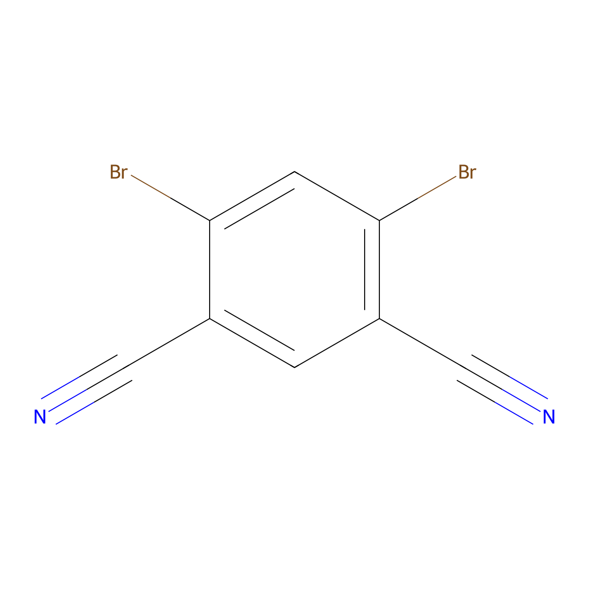 4,6-Dibromoisophthalonitrile molecular structure, CAS 244261-21-0