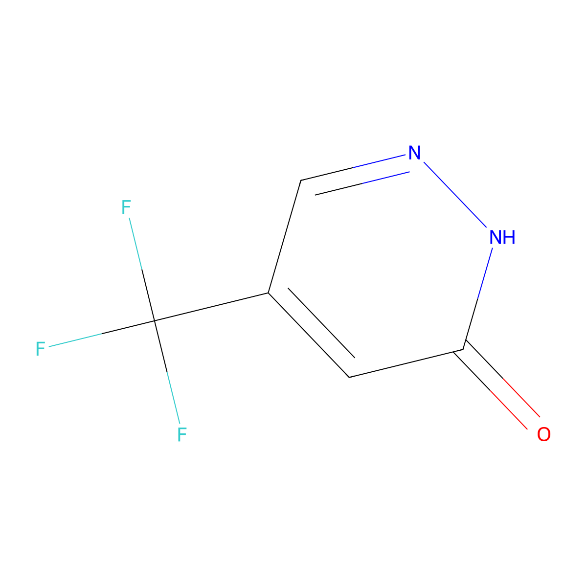 5-(Trifluoromethyl)-2,3-dihydropyridazin-3-one molecular structure, CAS 244268-34-6