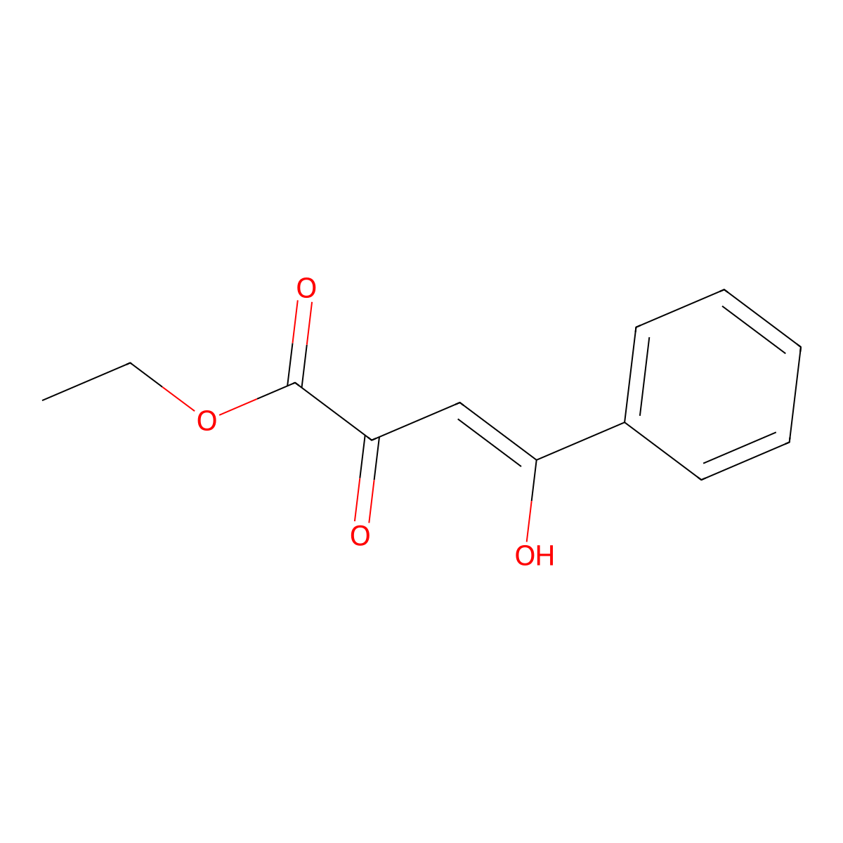 Ethyl 4-hydroxy-2-oxo-4-phenylbut-3-enoate molecular structure, CAS 244277-46-1