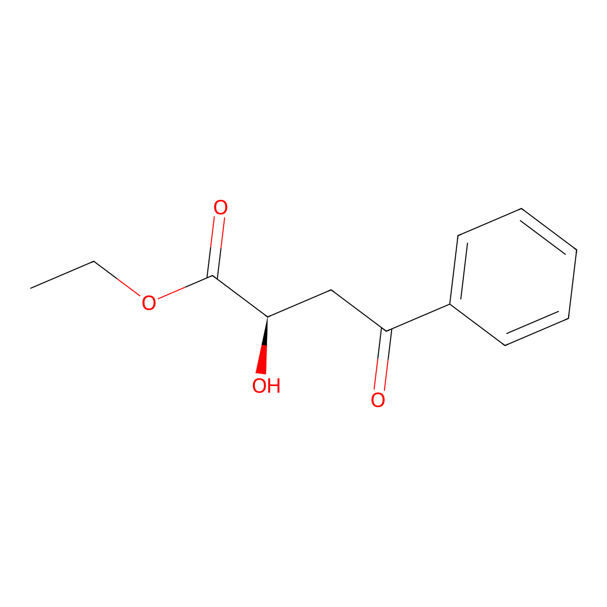 ethyl (2R)-2-hydroxy-4-oxo-4-phenylbutanoate molecular structure, CAS 244277-48-3