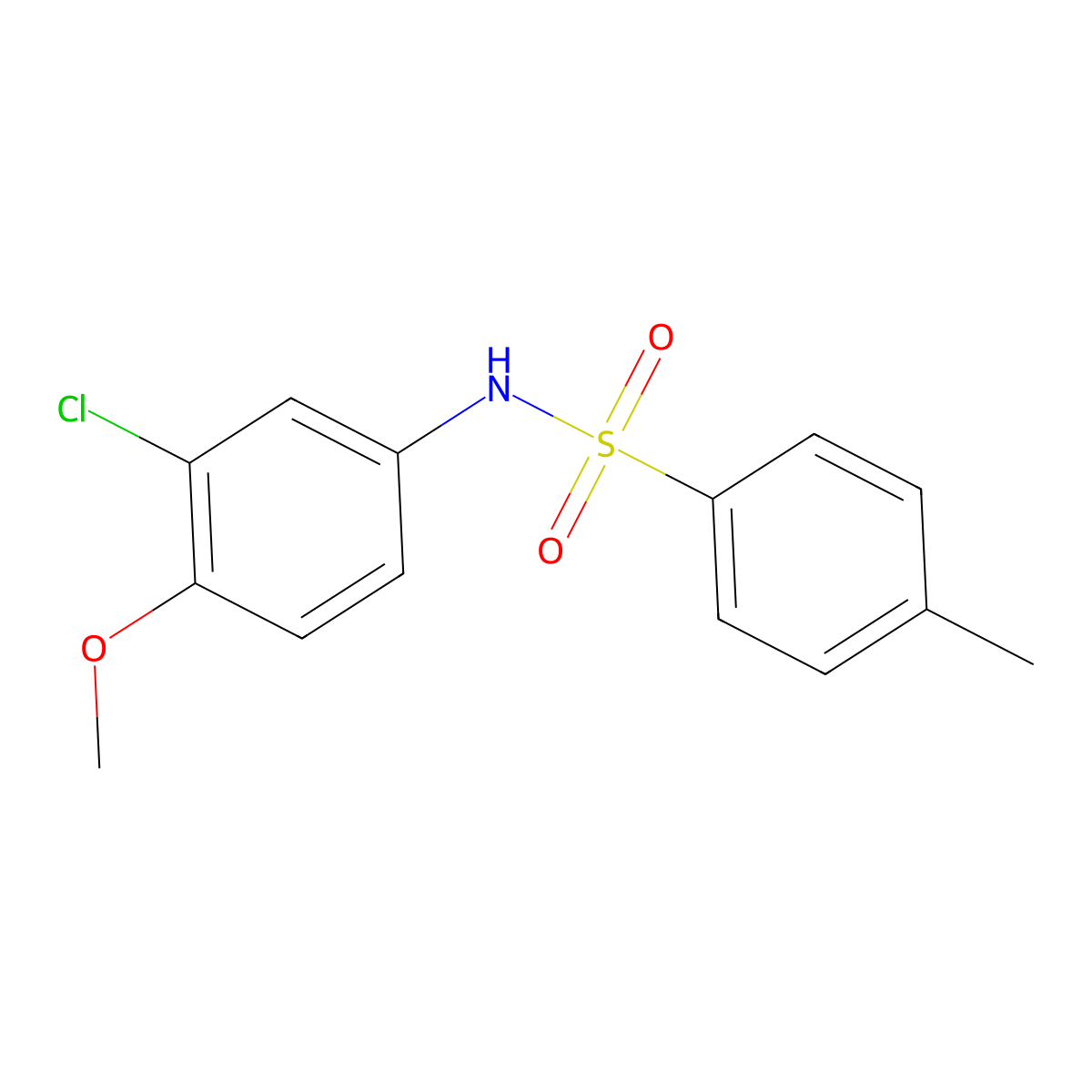 N-(3-Chloro-4-methoxyphenyl)-4-methylbenzenesulfonamide molecular structure, CAS 244277-78-9