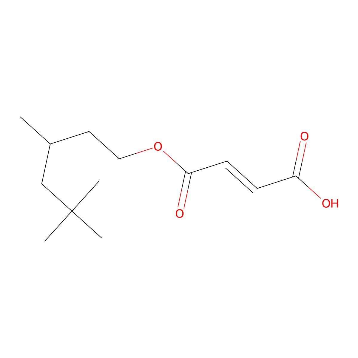 3,5,5-Trimethylhexyl hydrogen maleate molecular structure, CAS 24429-25-2