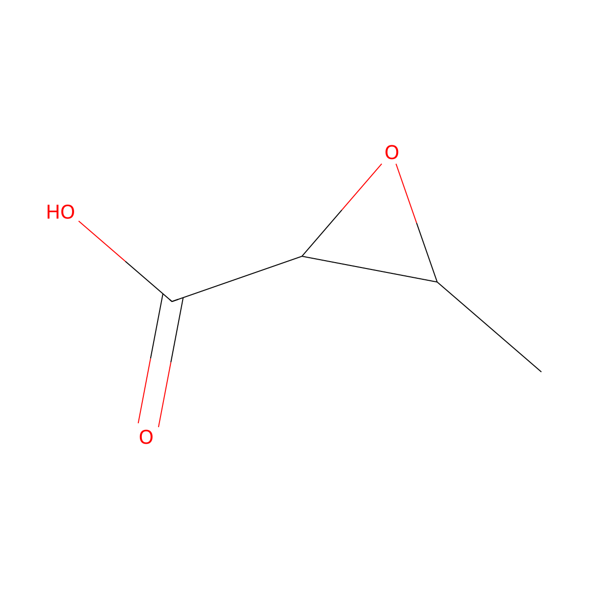 3-Methyloxirane-2-carboxylic acid molecular structure, CAS 2443-40-5