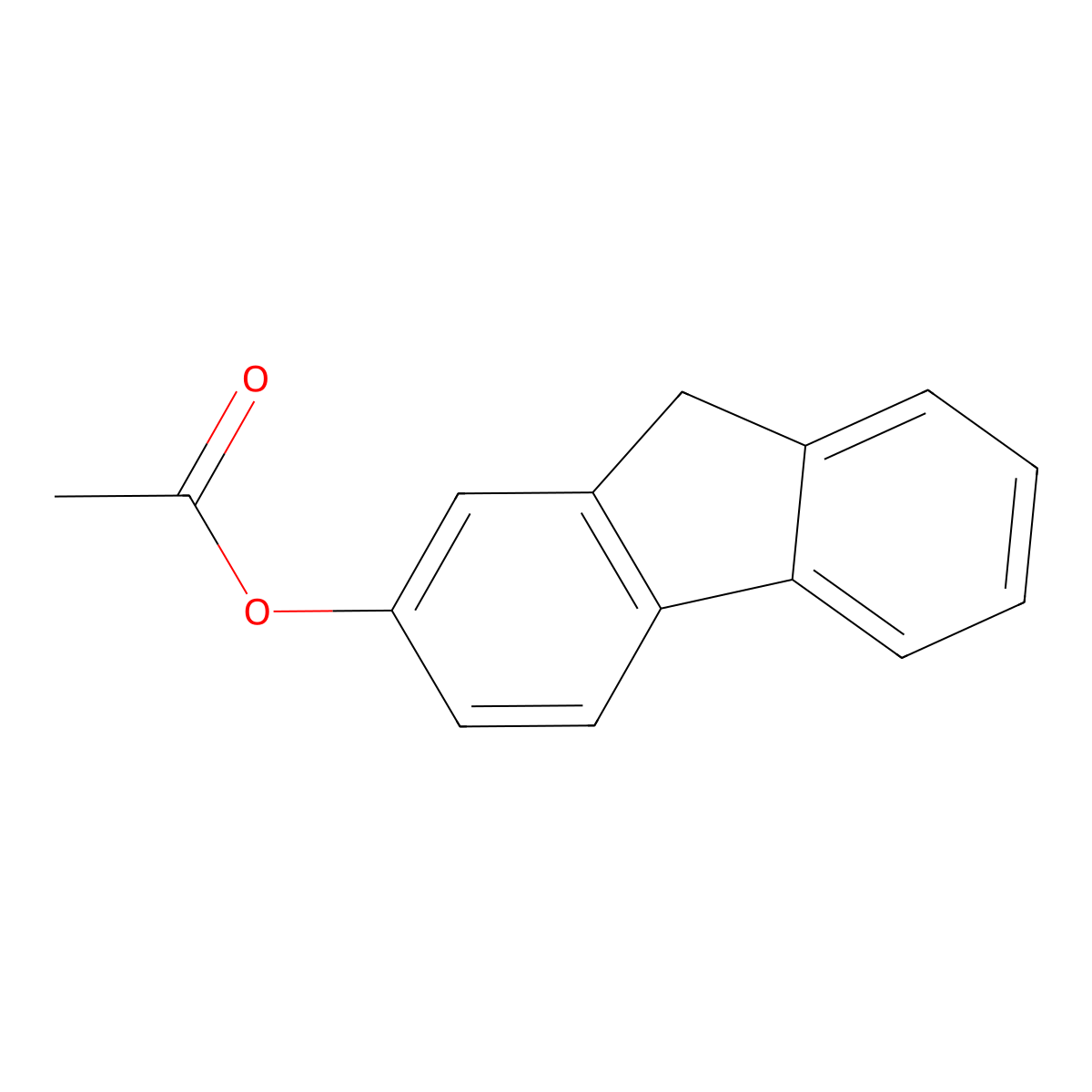 9h-Fluoren-2-yl acetate molecular structure, CAS 2443-56-3