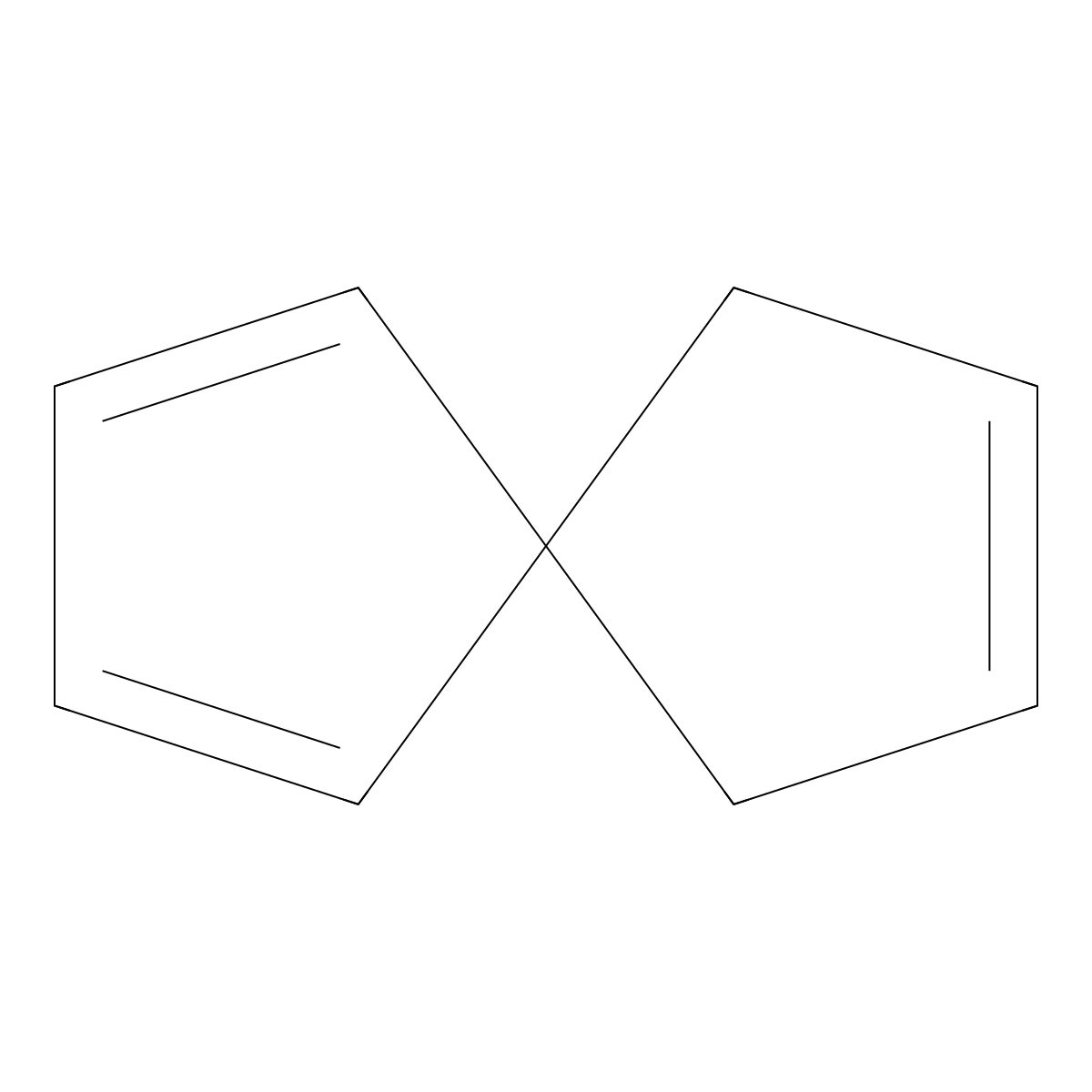 Spiro[4.4]nona-1,3,7-triene molecular structure, CAS 24430-29-3