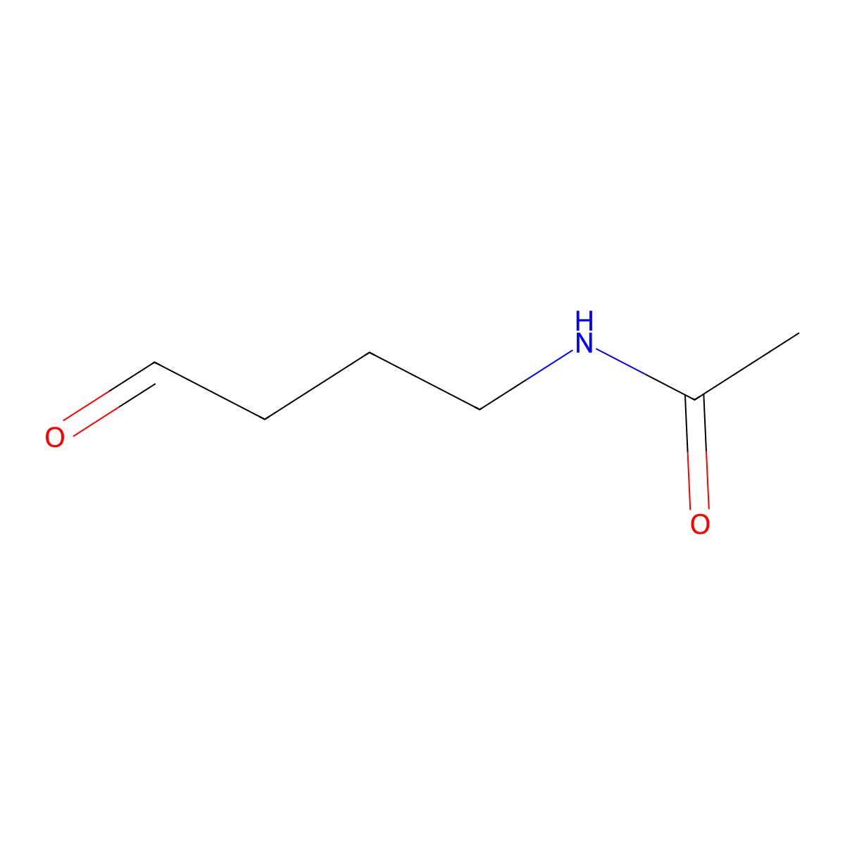 4-Acetamidobutanal molecular structure, CAS 24431-54-7