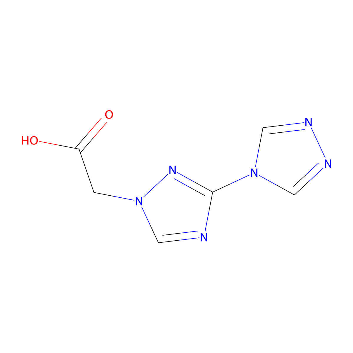 1H-3,4'-Bi-1,2,4-Triazol-1-ylacetic acid molecular structure, CAS 2443502-98-3
