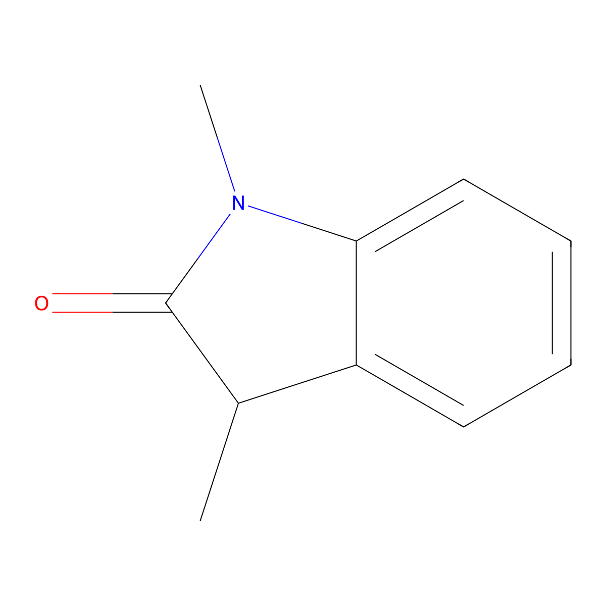 Dimethyl oxindole molecular structure, CAS 24438-17-3