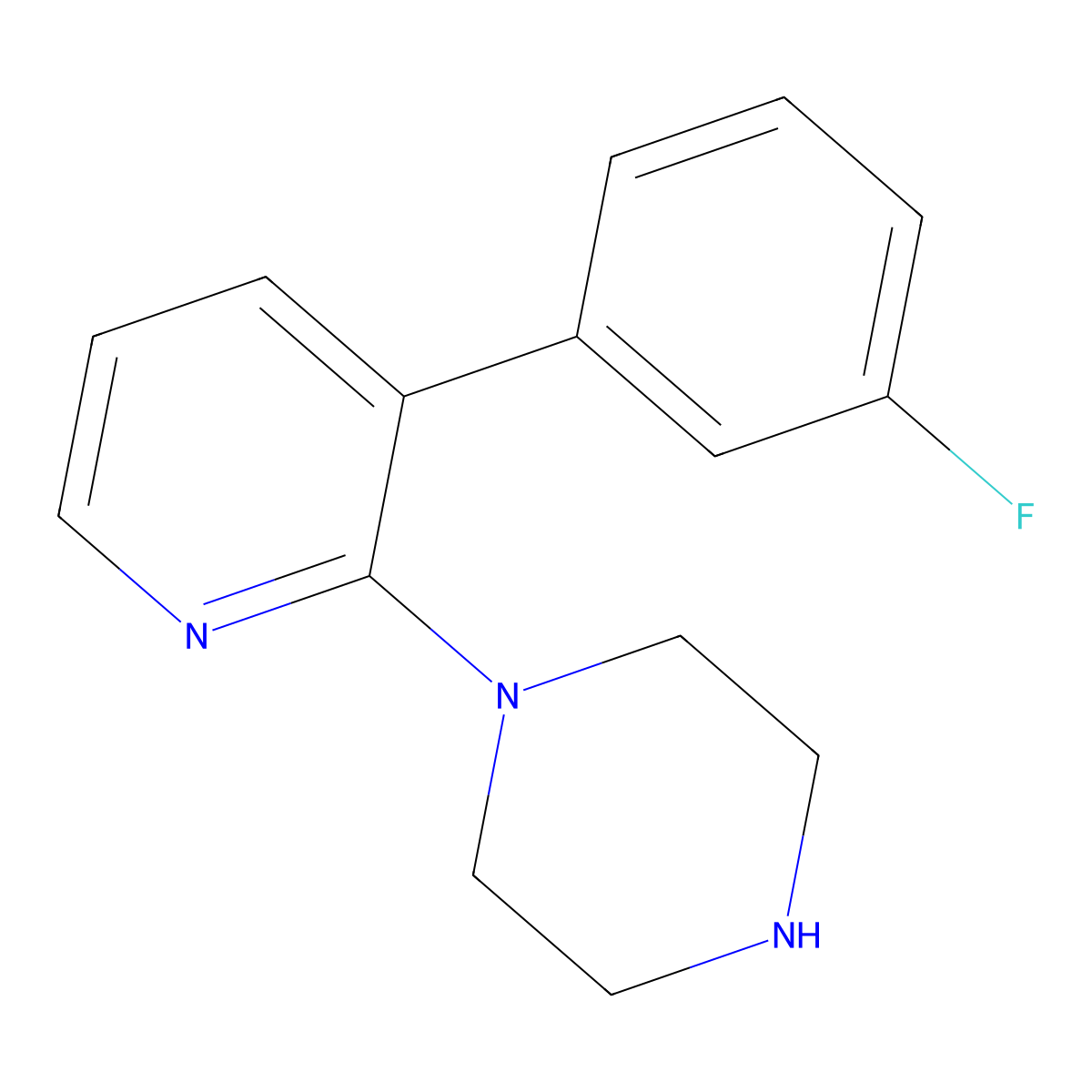 1-(3-(3-Fluorophenyl)pyridin-2-YL)piperazine molecular structure, CAS 2443869-92-7