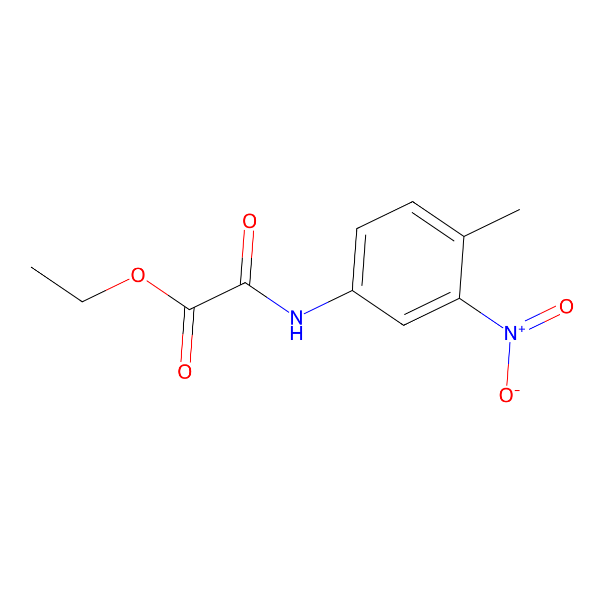 Ethyl 2-(4-methyl-3-nitroanilino)-2-oxoacetate molecular structure, CAS 24439-47-2
