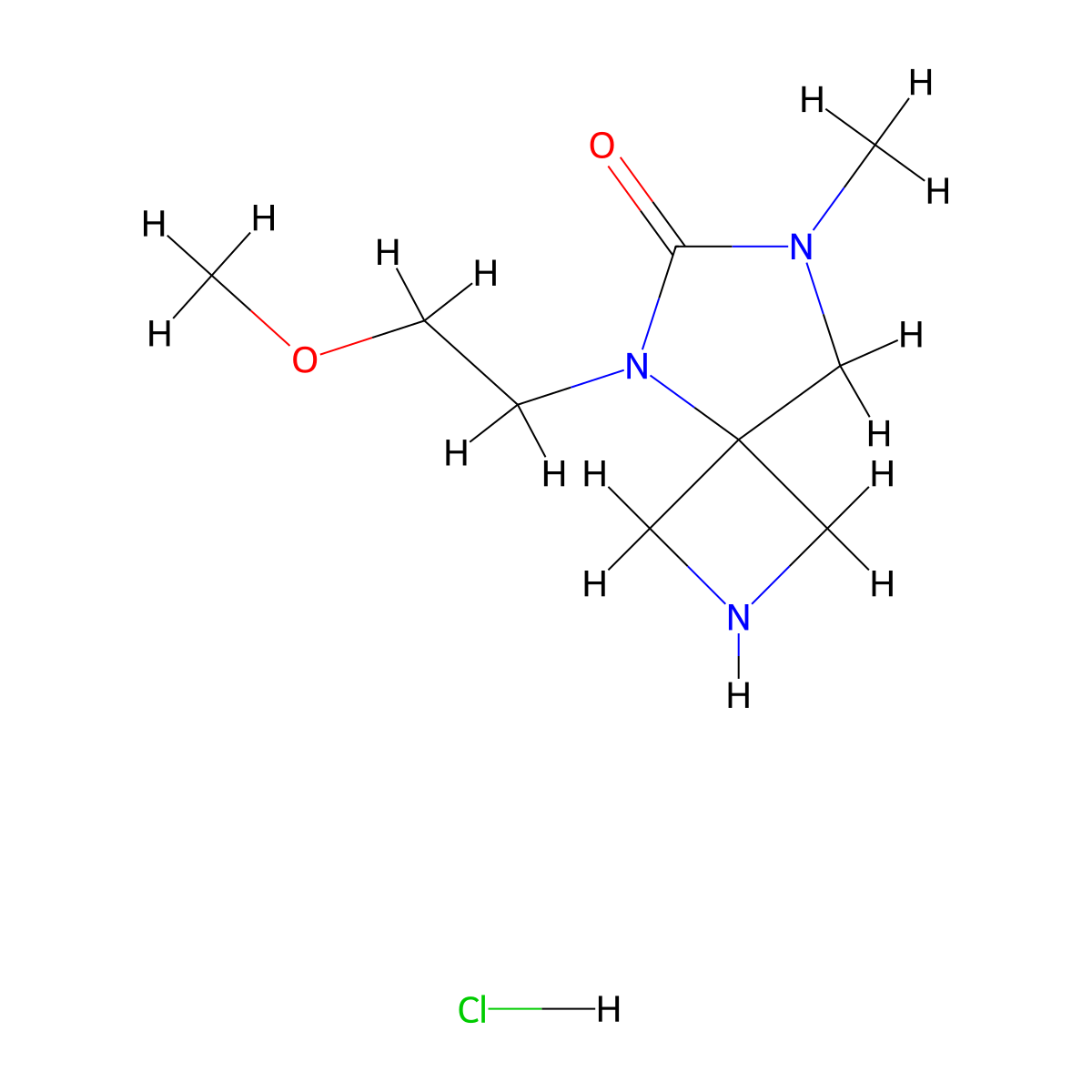 5-(2-Methoxyethyl)-7-methyl-2,5,7-triazaspiro[3.4]octan-6-one hydrochloride molecular structure, CAS 2443909-85-9