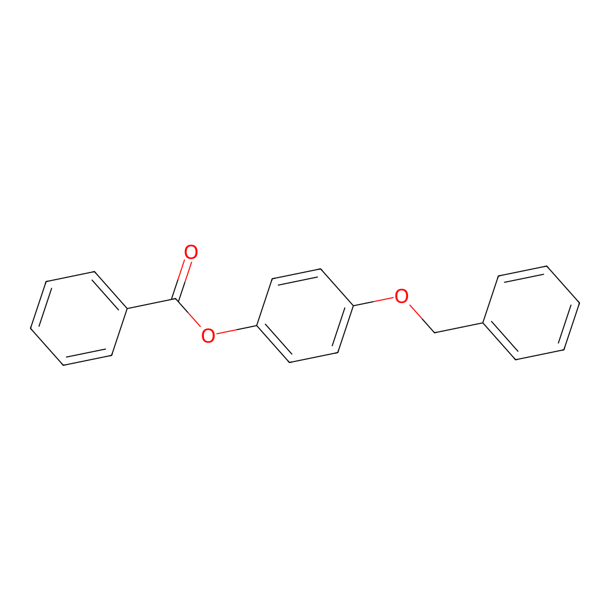 4-(Benzyloxy)phenyl benzoate molecular structure, CAS 2444-21-5
