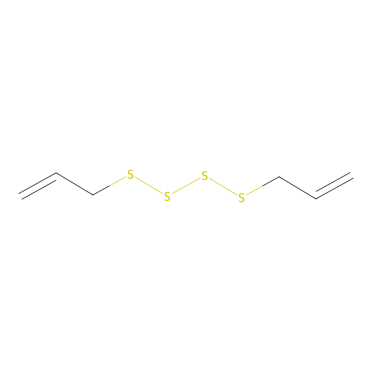 Diallyl Tetrasulfide molecular structure, CAS 2444-49-7