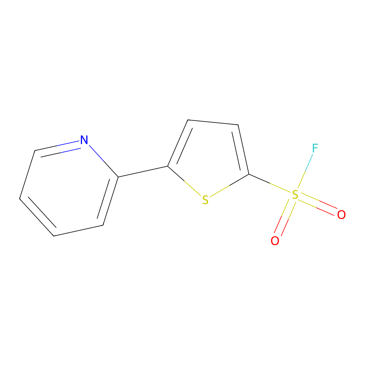 5-(Pyridin-2-yl)thiophene-2-sulfonyl fluoride molecular structure, CAS 2444005-19-8