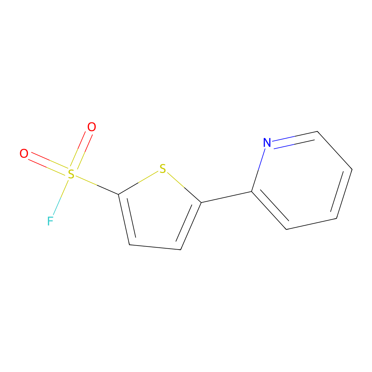 5-(Pyridin-2-yl)thiophene-2-sulfonyl fluoride molecular structure, CAS 2444005-19-8