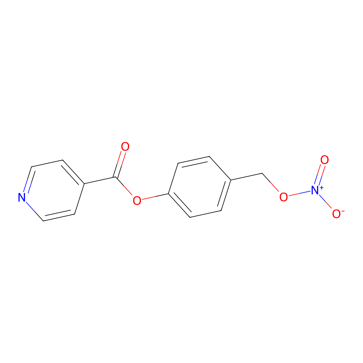 4-((Nitrooxy)methyl)phenyl isonicotinate molecular structure, CAS 2444010-38-0