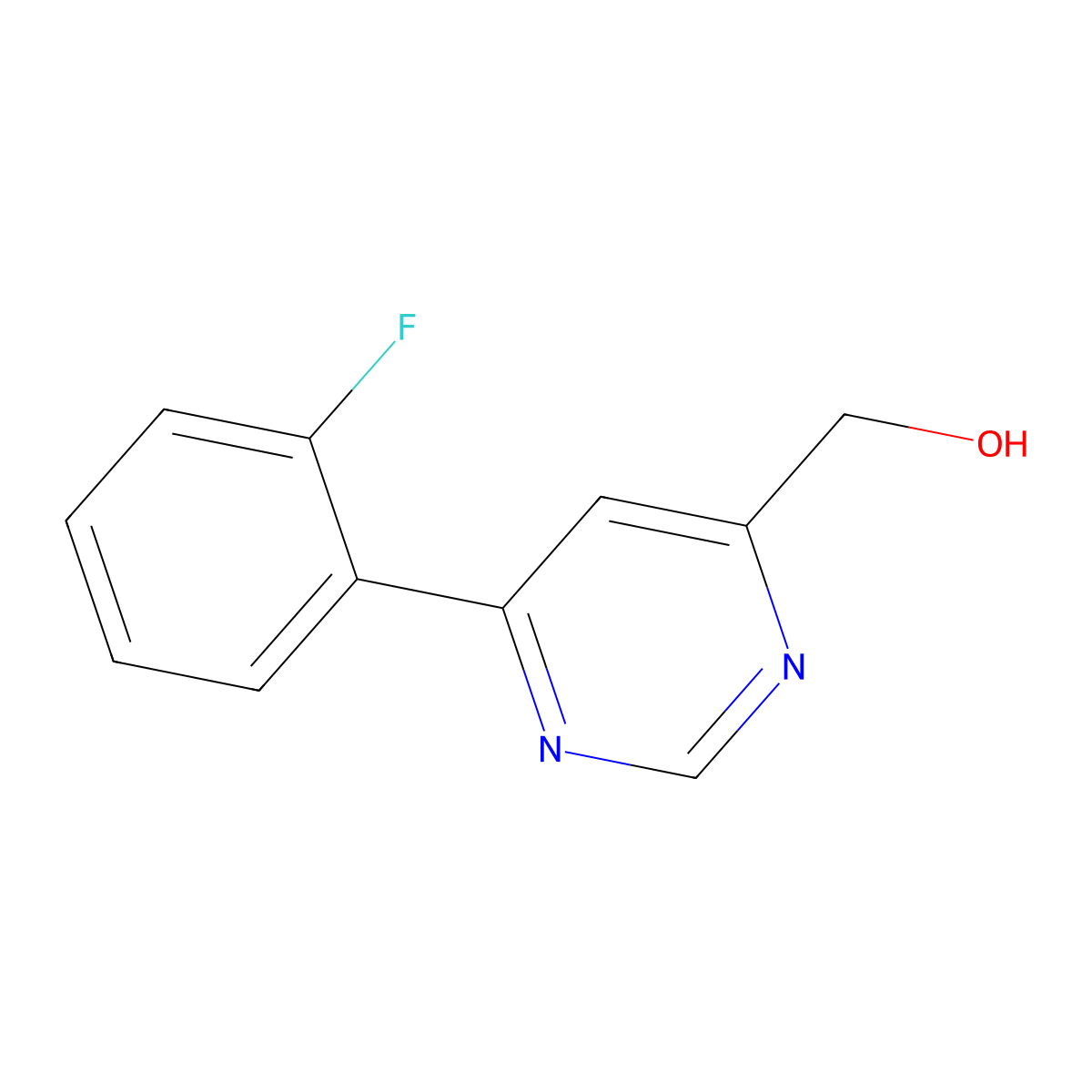 [6-(2-Fluorophenyl)pyrimidin-4-yl]methanol molecular structure, CAS 2444082-19-1